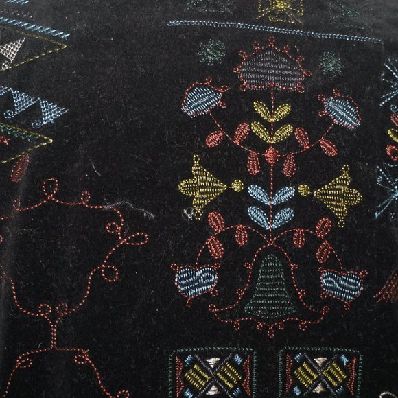 Chicos Velvet Embroidered Grommet Jacket 0 - Picture 4 of 12